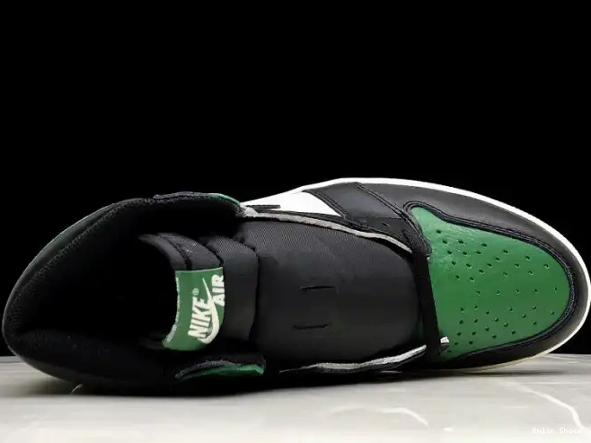 Bmlin Shoes Air Jordan Green NRG 555088-302 High 1 Pine Sail-Black OG 0531